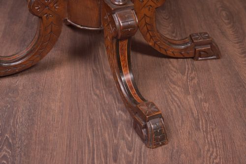 VICTORIAN INLAID OVAL CENTRE TABLE - ADDITIONAL PHOTO 2