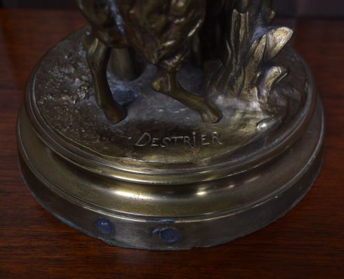 PIERRE LOUIS DTRIER BRONZE SHEPHERDESS - ADDITIONAL PHOTO 11