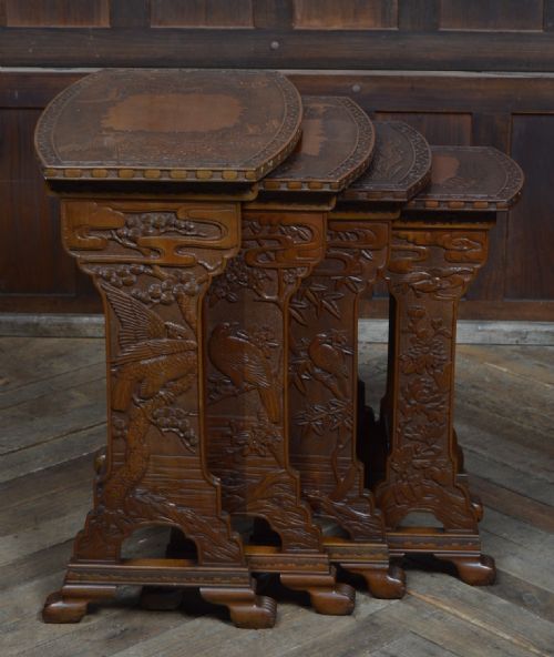 ORIENTAL NEST OF FOUR TABLES - ADDITIONAL PHOTO 2