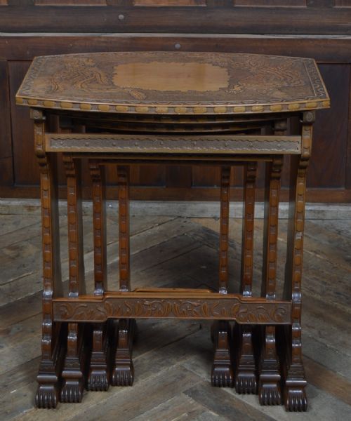 ORIENTAL NEST OF FOUR TABLES - ADDITIONAL PHOTO 5