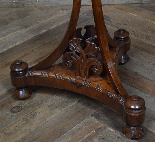 VICTORIAN ROSEWOOD POLE SCREEN - ADDITIONAL PHOTO 7