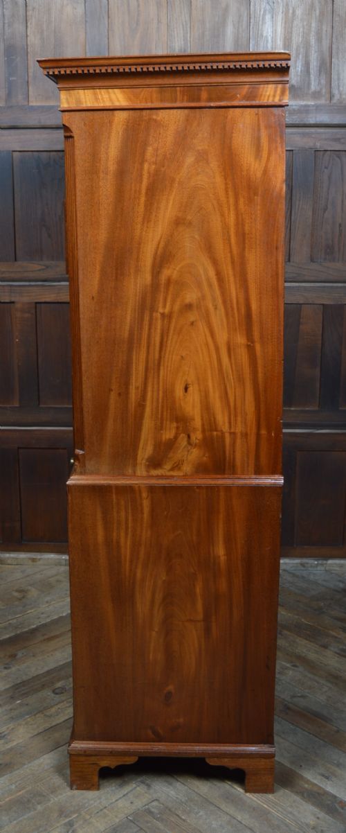 GEORGIAN MAHOGANY CHEST ON CHEST TALLBOY - ADDITIONAL PHOTO 14