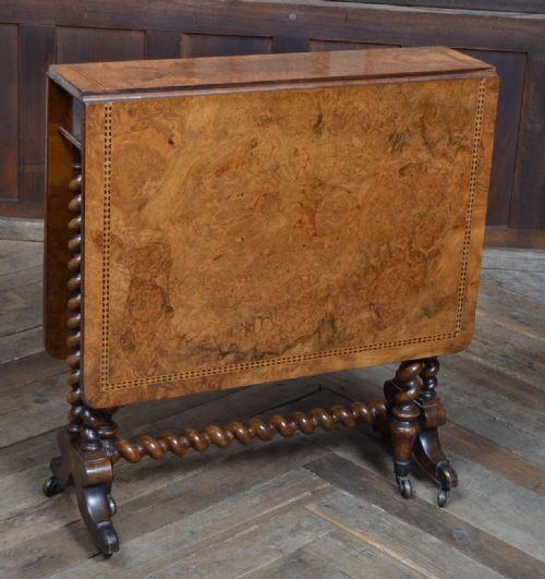 VICTORIAN WALNUT SUTHERLAND TABLE - ADDITIONAL PHOTO 3