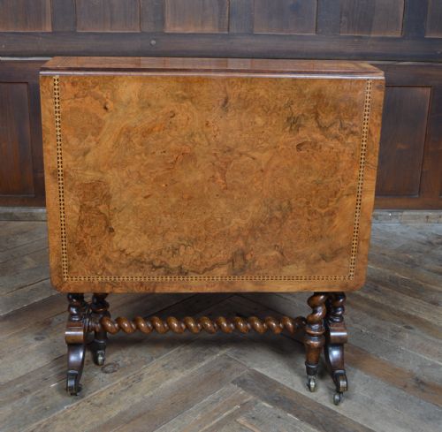 VICTORIAN WALNUT SUTHERLAND TABLE - ADDITIONAL PHOTO 5