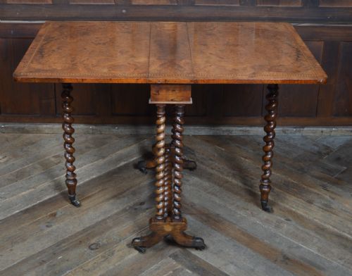VICTORIAN WALNUT SUTHERLAND TABLE - ADDITIONAL PHOTO 10