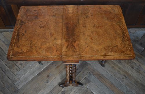 VICTORIAN WALNUT SUTHERLAND TABLE - ADDITIONAL PHOTO 12