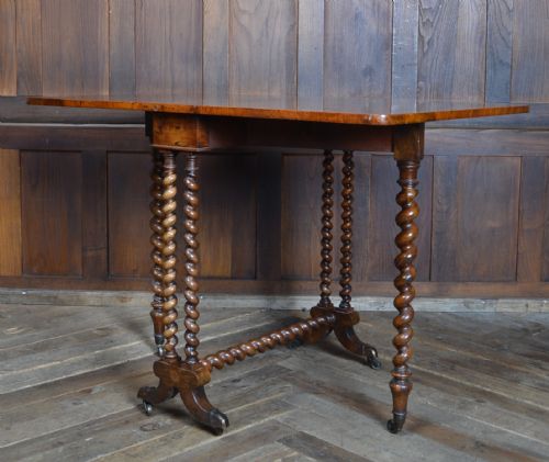 VICTORIAN WALNUT SUTHERLAND TABLE - ADDITIONAL PHOTO 13