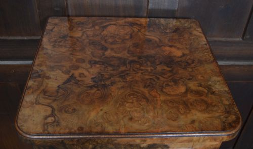 VICTORIAN WALNUT BEDSIDE CABINETPOT CUPBOARD - ADDITIONAL PHOTO 3
