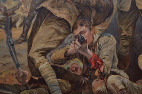 CHROMOLITHOGRAPH ALL THAT WAS LEFT OF THEM BY R C WOODVILLE - ADDITIONAL PHOTO 4