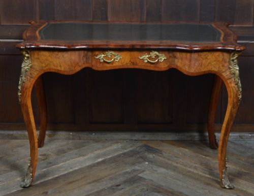 VICTORIAN WALNUT WRITING DESK - ADDITIONAL PHOTO 2