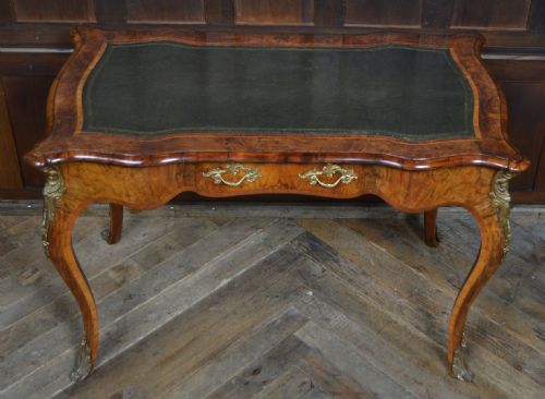 VICTORIAN WALNUT WRITING DESK - ADDITIONAL PHOTO 3