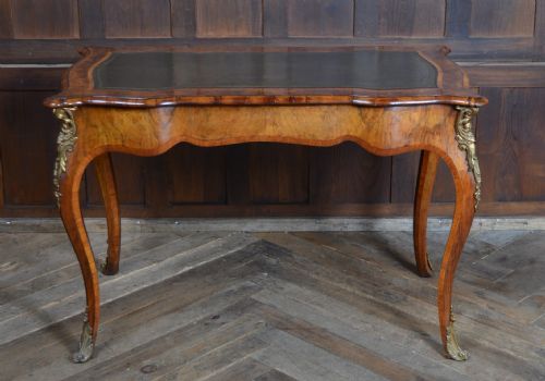 VICTORIAN WALNUT WRITING DESK - ADDITIONAL PHOTO 7