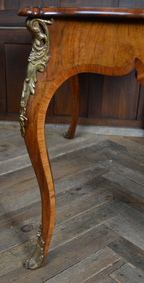 VICTORIAN WALNUT WRITING DESK - ADDITIONAL PHOTO 9