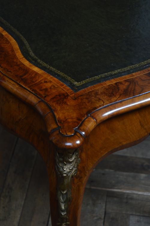 VICTORIAN WALNUT WRITING DESK - ADDITIONAL PHOTO 14