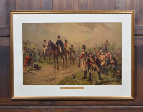 CHROMOLITHOGRAPH WELLINGTON AT WATERLOO - ADDITIONAL PHOTO 1