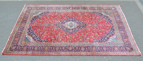 VINTAGE KASHAN HAND MADE RUG - ADDITIONAL PHOTO 10