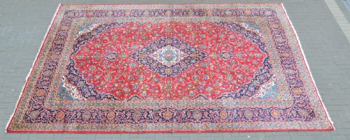 VINTAGE KASHAN HAND MADE RUG - ADDITIONAL PHOTO 11