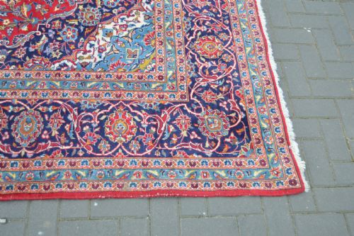 VINTAGE KASHAN HAND MADE RUG - ADDITIONAL PHOTO 14