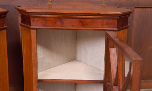 PAIR OF MINIATURE MAHOGANY CORNER CABINETS - ADDITIONAL PHOTO 8