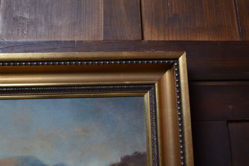 VICTORIAN JS MACDONALD OIL PAINTING SALMON FISHING - ADDITIONAL PHOTO 6