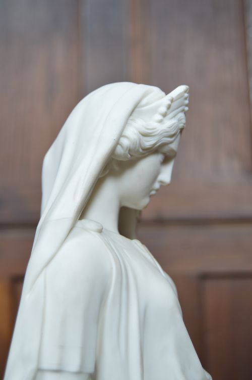 VICTORIAN ROYAL WORCESTER PARIAN WARE FIGURE - ADDITIONAL PHOTO 5