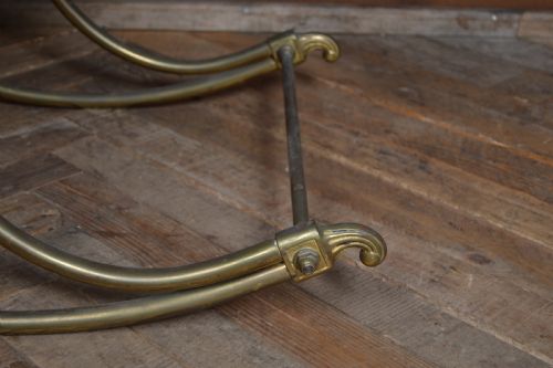 EDWARDIAN BRASS ROCKING CHAIR - ADDITIONAL PHOTO 8