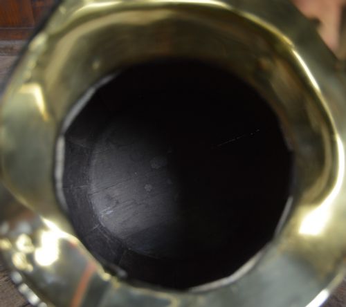 EDWARDIAN BRASS BOUND OAK JUG - ADDITIONAL PHOTO 7