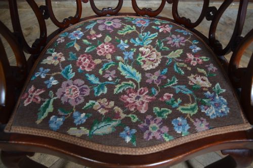 EDWARDIAN MAHOGANY TUB CHAIR - ADDITIONAL PHOTO 6
