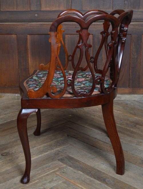 EDWARDIAN MAHOGANY TUB CHAIR - ADDITIONAL PHOTO 10