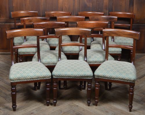 Wm Bartlett & Son Set of 12 Dining Chairs