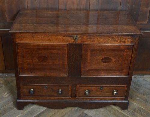 georgian oak mule chest - CATEGORY: ANTIQUE CHESTS - DATED GEORGIAN