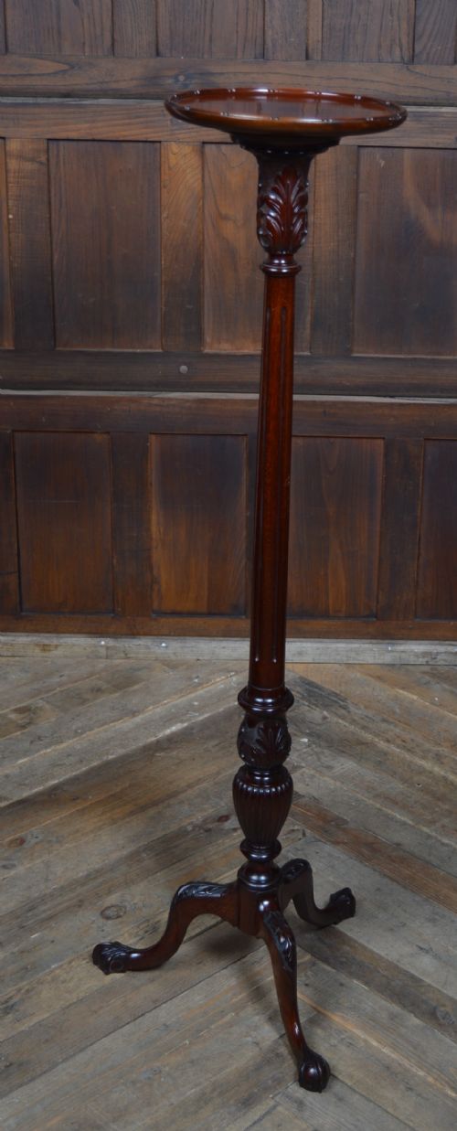 edwardian mahogany torchiere plant stand - CATEGORY: ANTIQUE MISCELLANEOUS - DATED EDWARDIAN