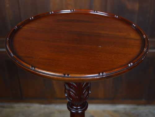 EDWARDIAN MAHOGANY TORCHIERE PLANT STAND - ADDITIONAL PHOTO 3