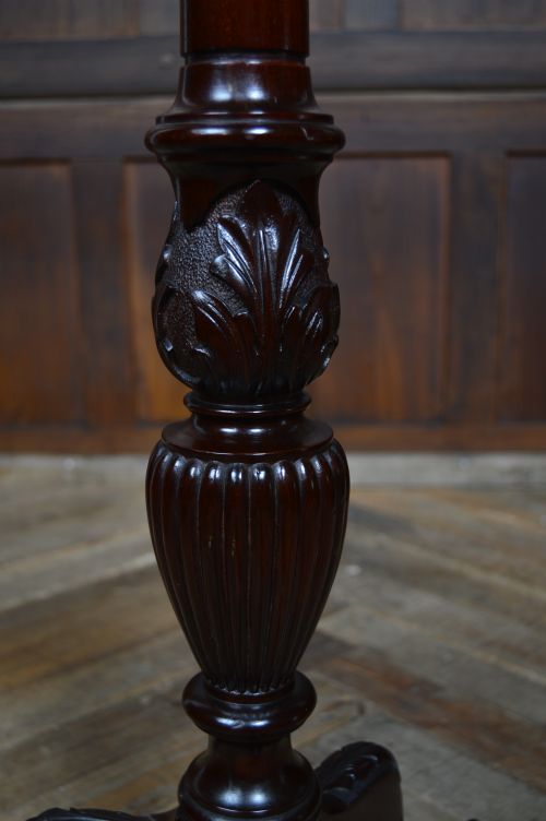 EDWARDIAN MAHOGANY TORCHIERE PLANT STAND - ADDITIONAL PHOTO 4