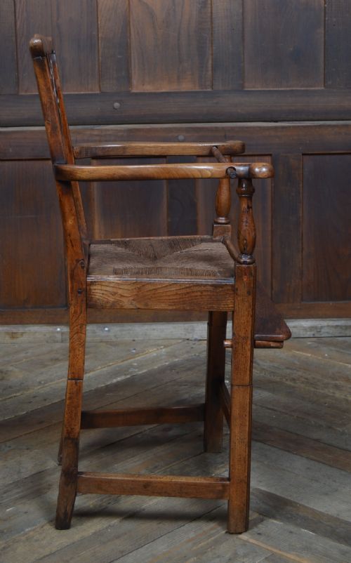GEORGIAN ELM CHILD'S HIGH CHAIR - ADDITIONAL PHOTO 3