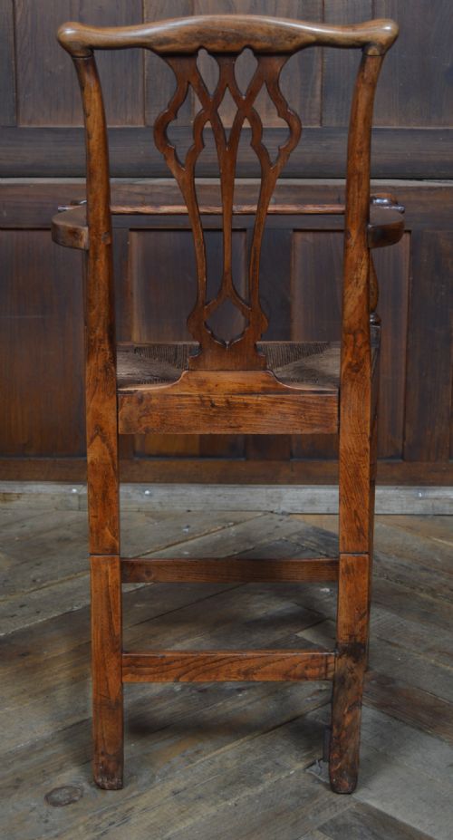 GEORGIAN ELM CHILD'S HIGH CHAIR - ADDITIONAL PHOTO 4
