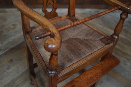 GEORGIAN ELM CHILD'S HIGH CHAIR - ADDITIONAL PHOTO 7