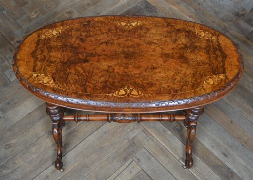 VICTORIAN WALNUT STRETCHER TABLE - ADDITIONAL PHOTO 2