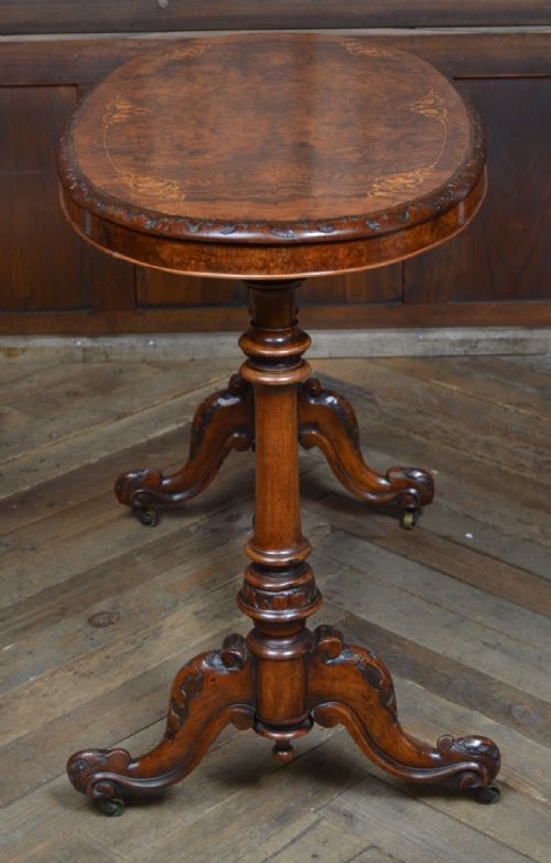 VICTORIAN WALNUT STRETCHER TABLE - ADDITIONAL PHOTO 10