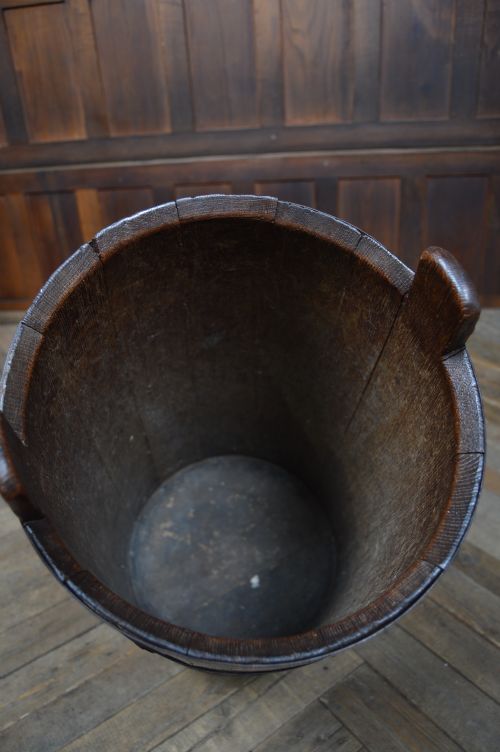 EDWARDIAN OAK STICK STAND - ADDITIONAL PHOTO 7