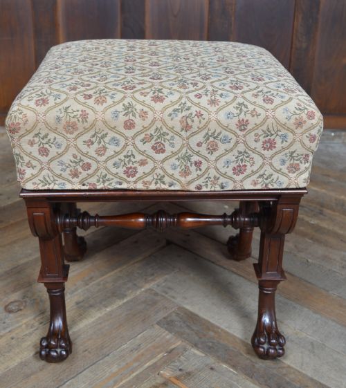 EDWARDIAN MAHOGANY RISE FALL PIANO STOOL - ADDITIONAL PHOTO 8