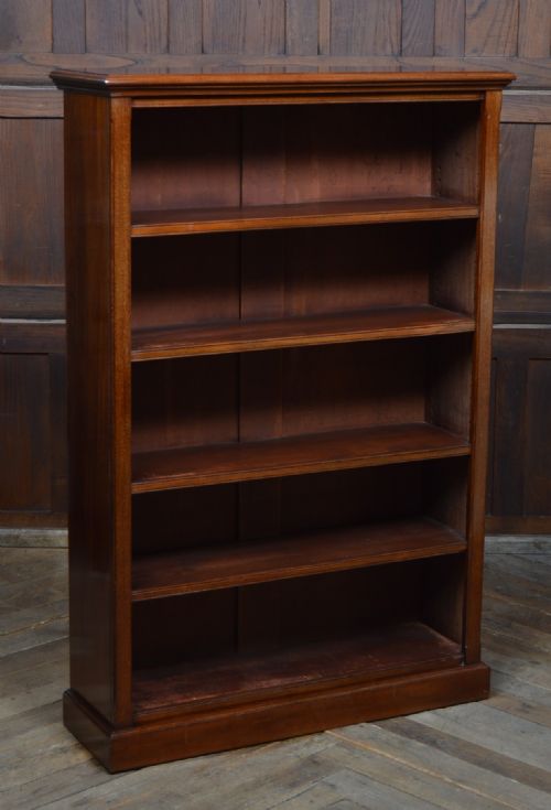 EDWARDIAN MAHOGANY BOOKCASE - ADDITIONAL PHOTO 2