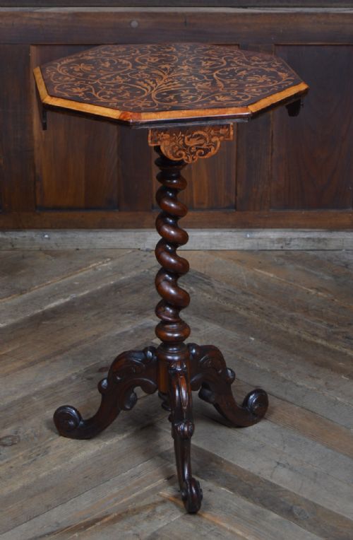 VICTORIAN HEXAGONAL TRIPOD TABLE - ADDITIONAL PHOTO 1