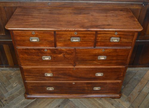 CAMPHOR WOOD CAMPAIGN CHEST OF DRAWERS - ADDITIONAL PHOTO 2