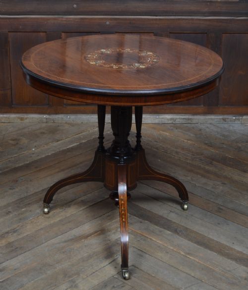 EDWARDIAN ROSEWOOD CENTRAL TABLE - ADDITIONAL PHOTO 1