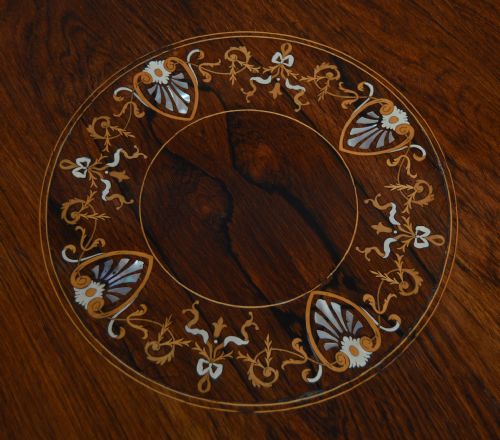 EDWARDIAN ROSEWOOD CENTRAL TABLE - ADDITIONAL PHOTO 3
