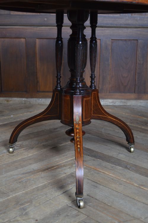 EDWARDIAN ROSEWOOD CENTRAL TABLE - ADDITIONAL PHOTO 7