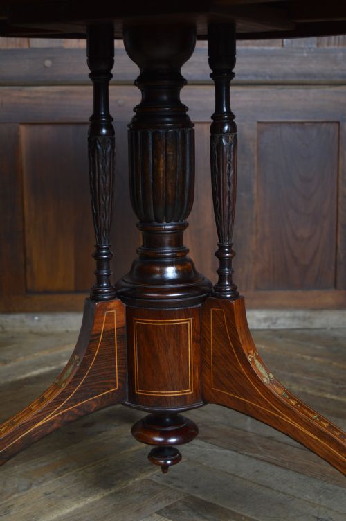 EDWARDIAN ROSEWOOD CENTRAL TABLE - ADDITIONAL PHOTO 9