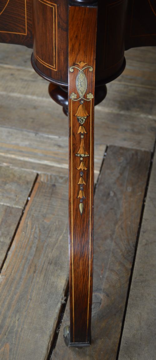 EDWARDIAN ROSEWOOD CENTRAL TABLE - ADDITIONAL PHOTO 10