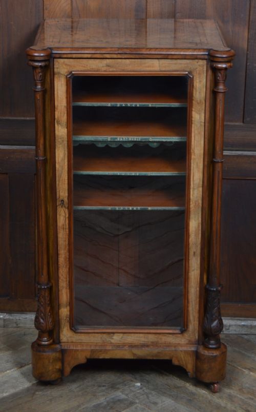 VICTORIAN WALNUT MUSIC CABINET - ADDITIONAL PHOTO 2